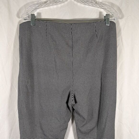 Chico's Dress Pants Women's 3 / 16 Petite Black White Elastic Waist High Rise - Picture 8 of 9